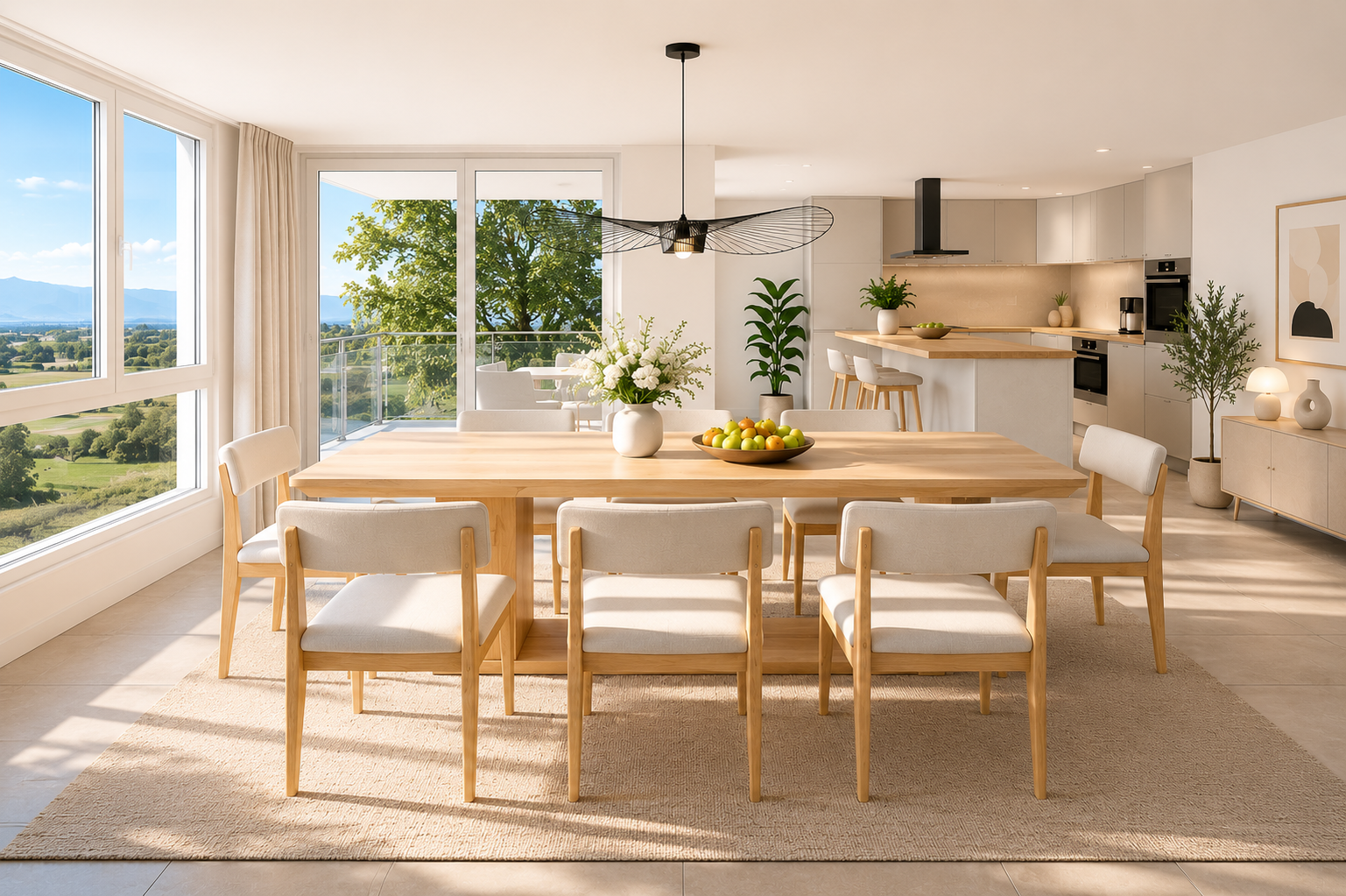 Espace repas — Appartement 4.5 pièces Arboréa